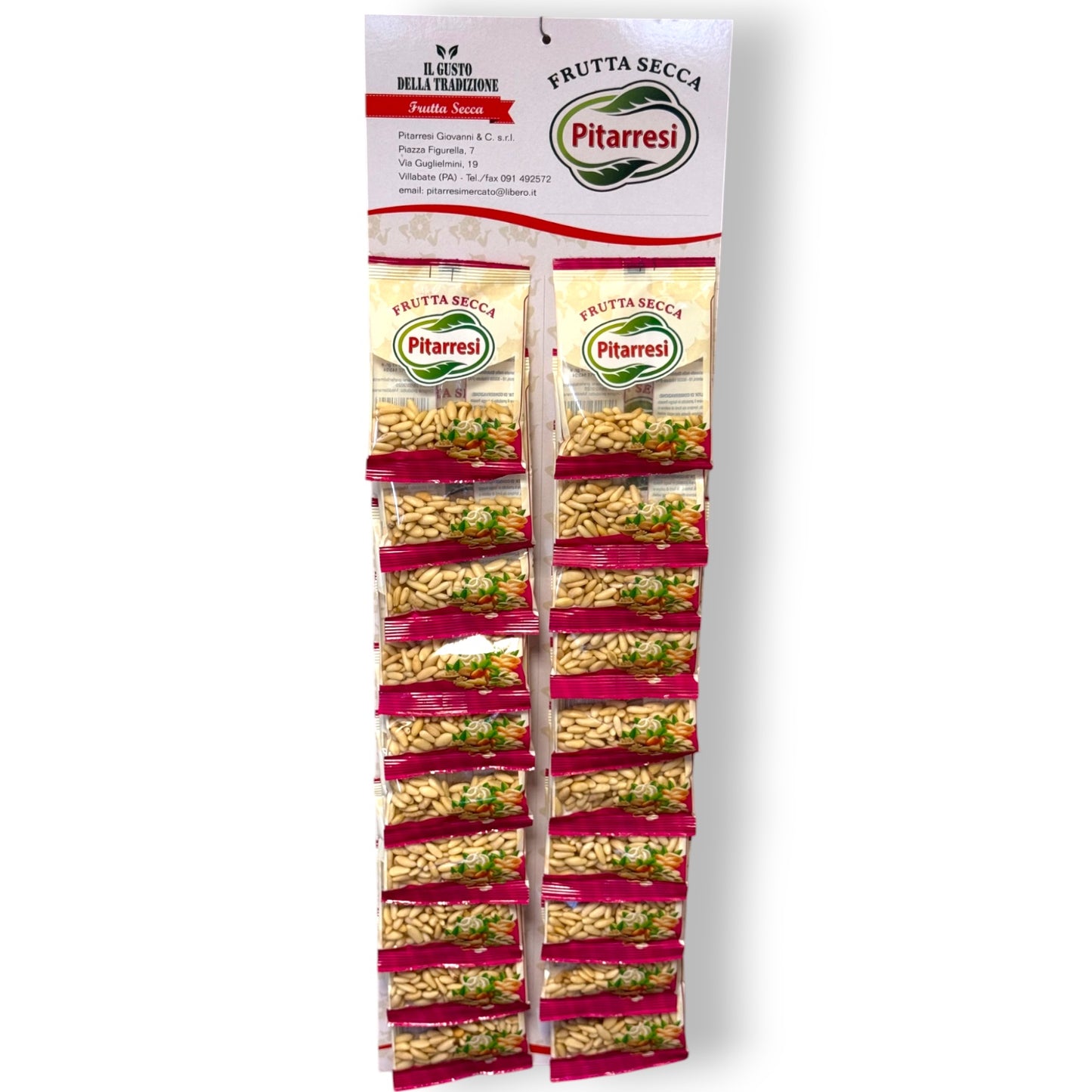 Espositore pinoli Mediterranei - 15gr per 20 pezzi