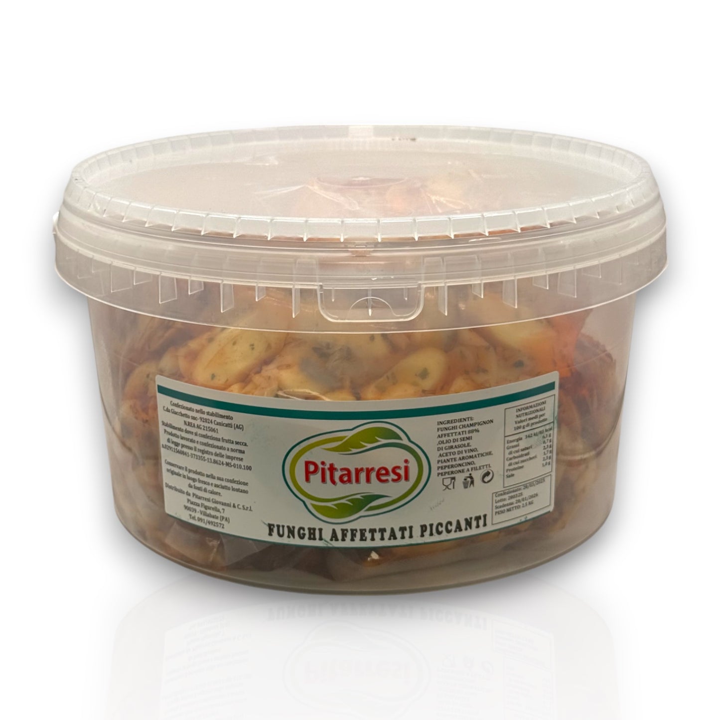 Funghi affettati piccanti