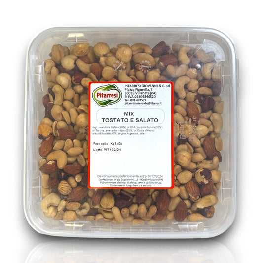 Mix di frutta secca tostato e salato