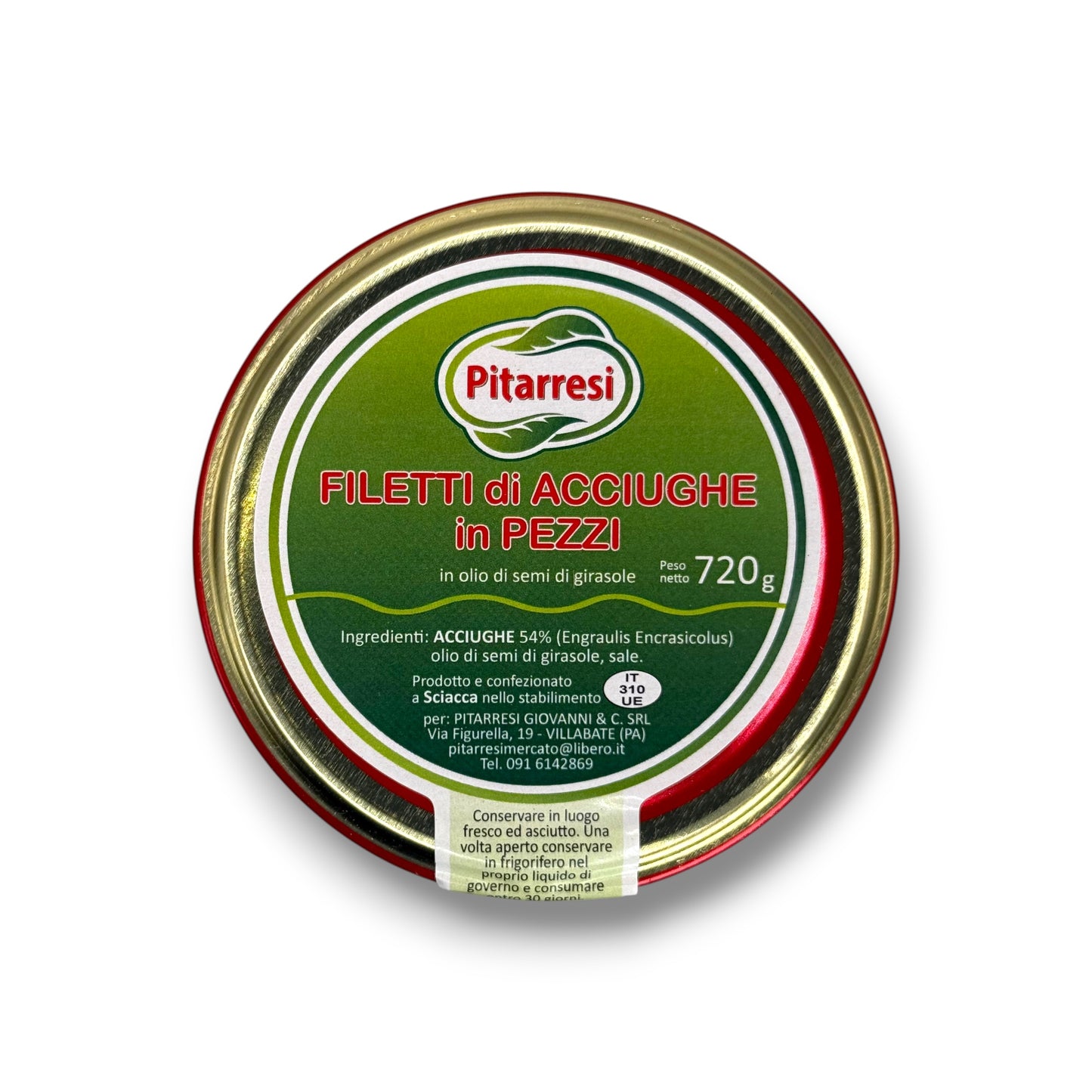 Filetti di acciughe in pezzi