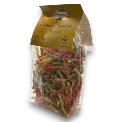 Busiata Trapanese tricolore