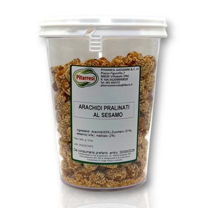 Arachidi pralinati al sesamo