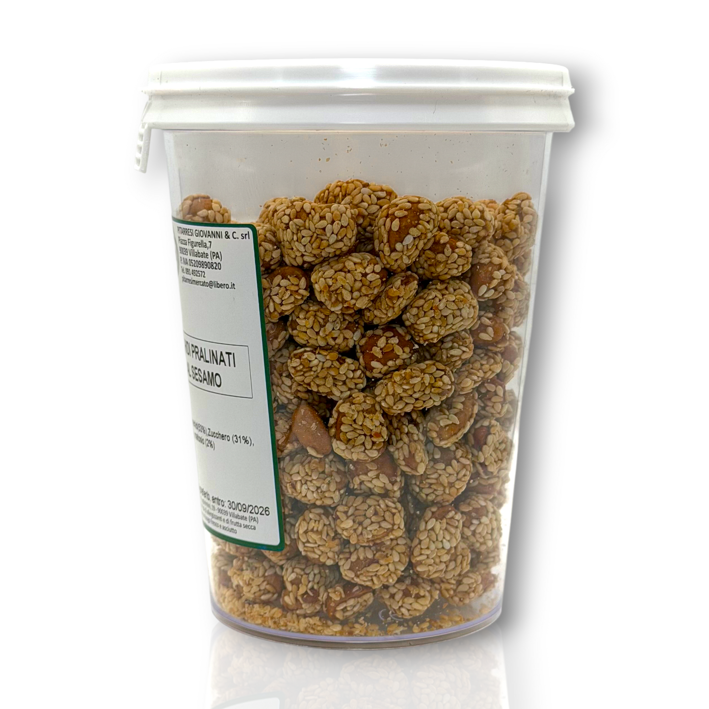 Arachidi pralinati al sesamo