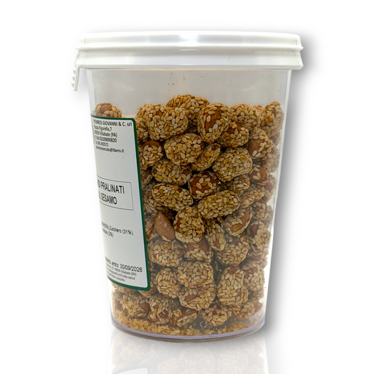 Arachidi pralinati al sesamo