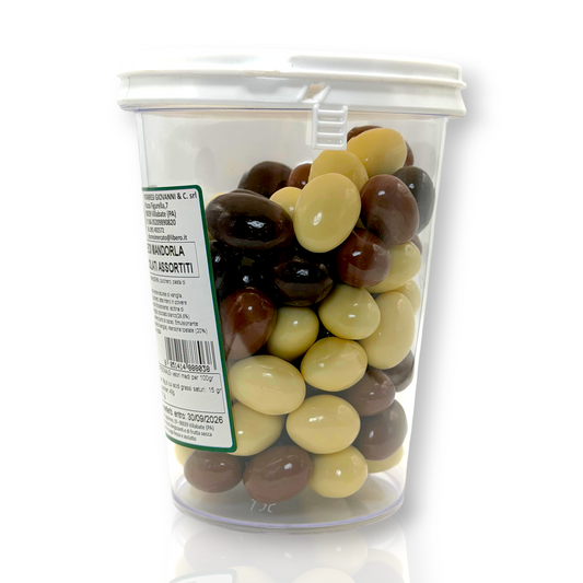 Praline di mandorla ai cioccolati assortiti